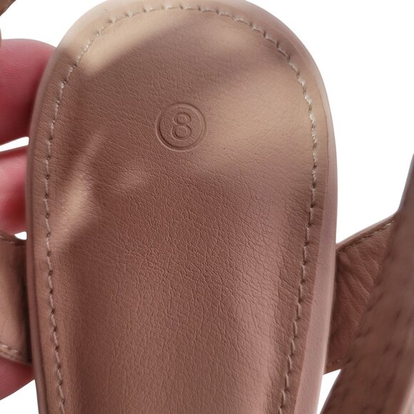 Women's Nude Strappy Rhinestone Stiletto Heels With Ankle Strap Size 8 - Picture 11 of 13